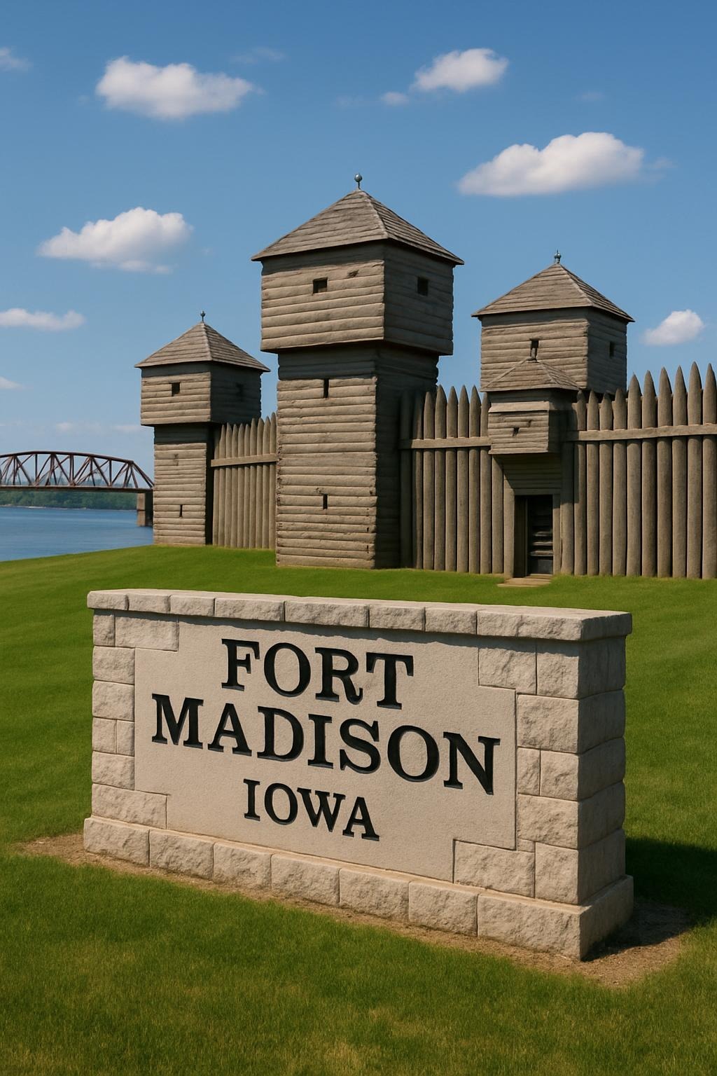 Fort Madison Iowa landmark – Drain Pros service area