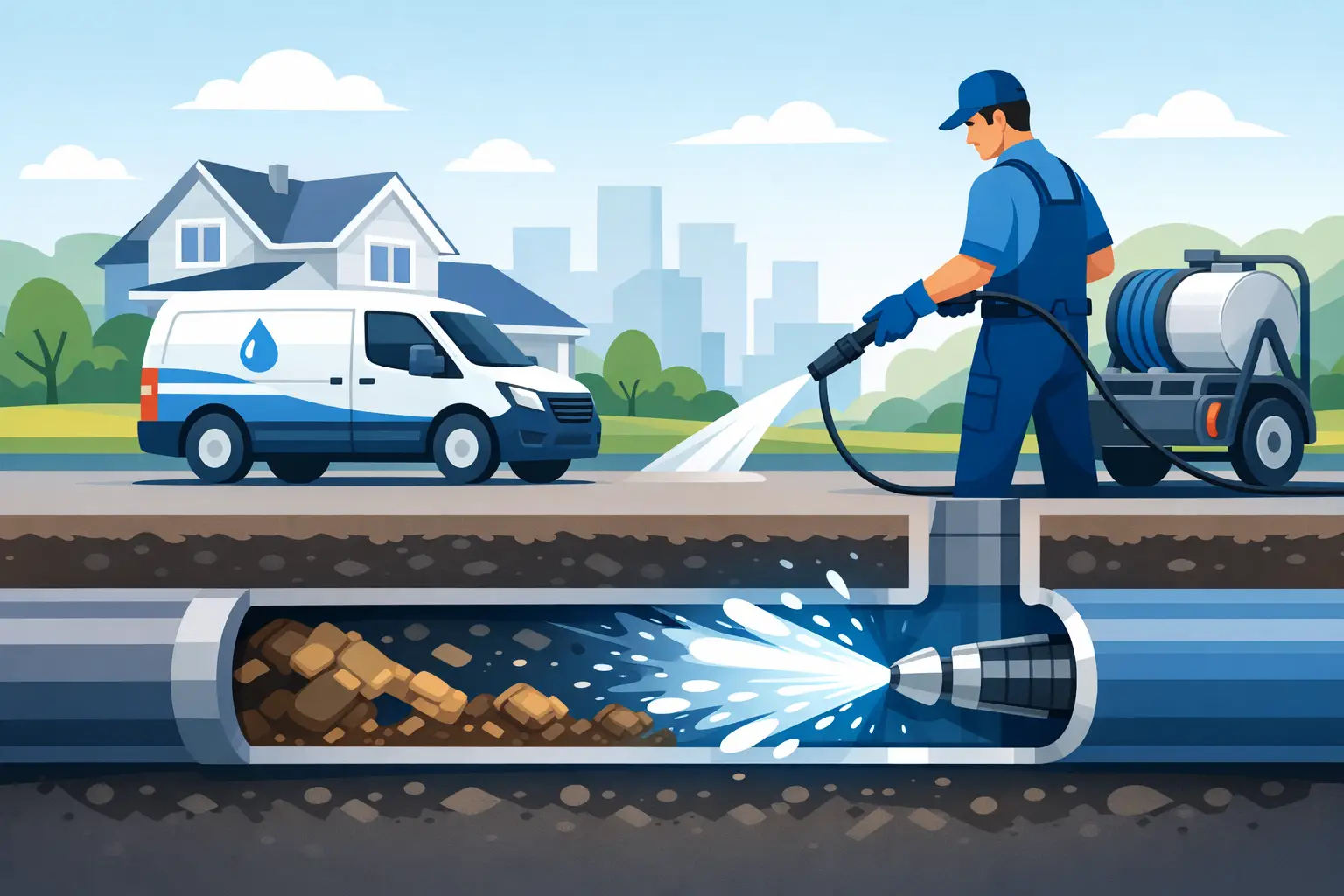 Hydro Jetting Burlington: When Your Sewer Needs More