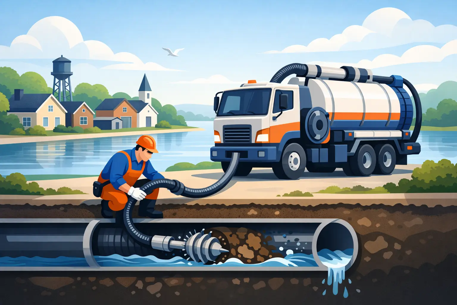 Main Sewer Line Cleaning in Oquawka IL - Drain Cleaning Experts in Burlington, IA Main Sewer Line Cleaning in Oquawka, IL