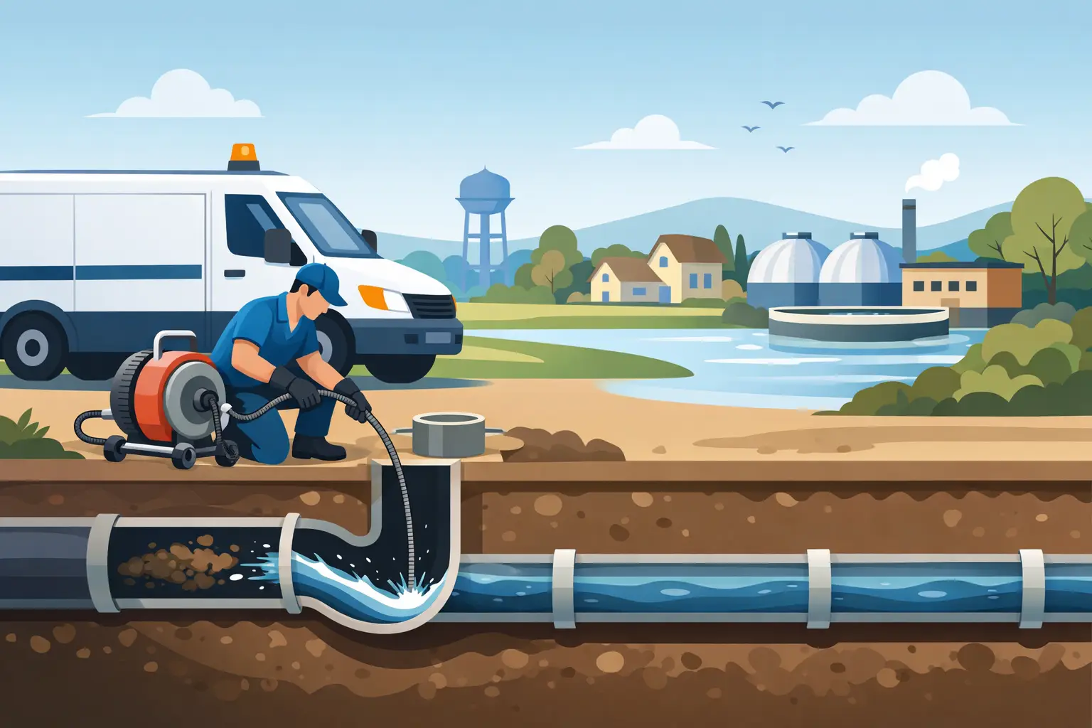 Main Sewer Line Cleaning in Stronghurst, IL