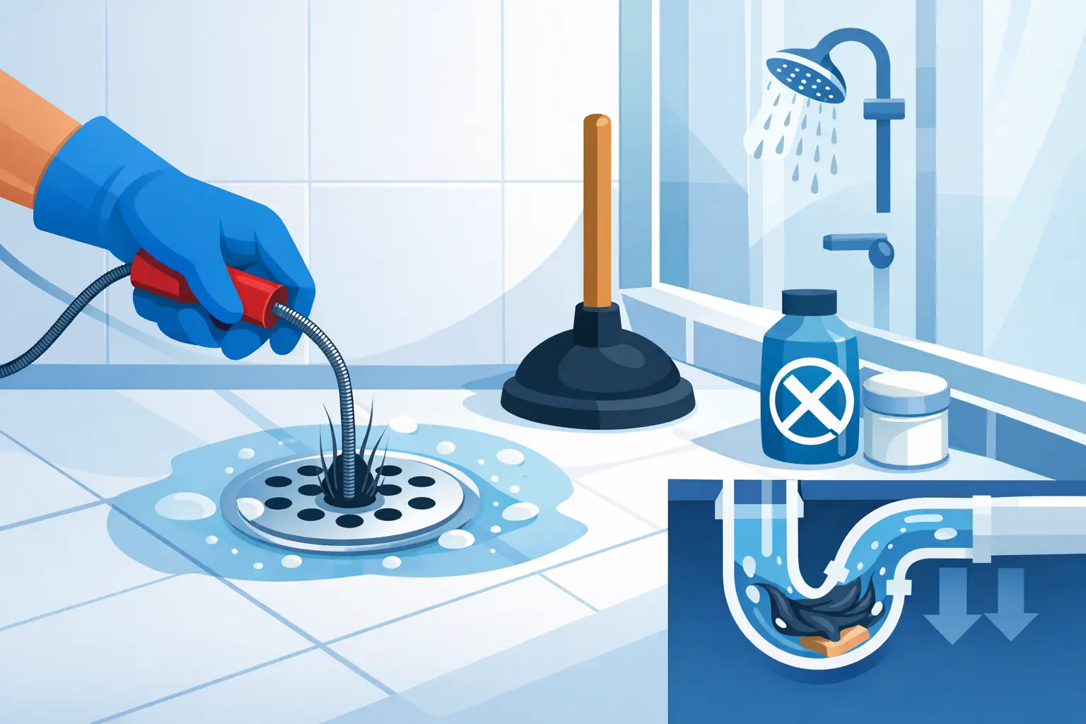 How to Unclog a Shower Drain Without Damage