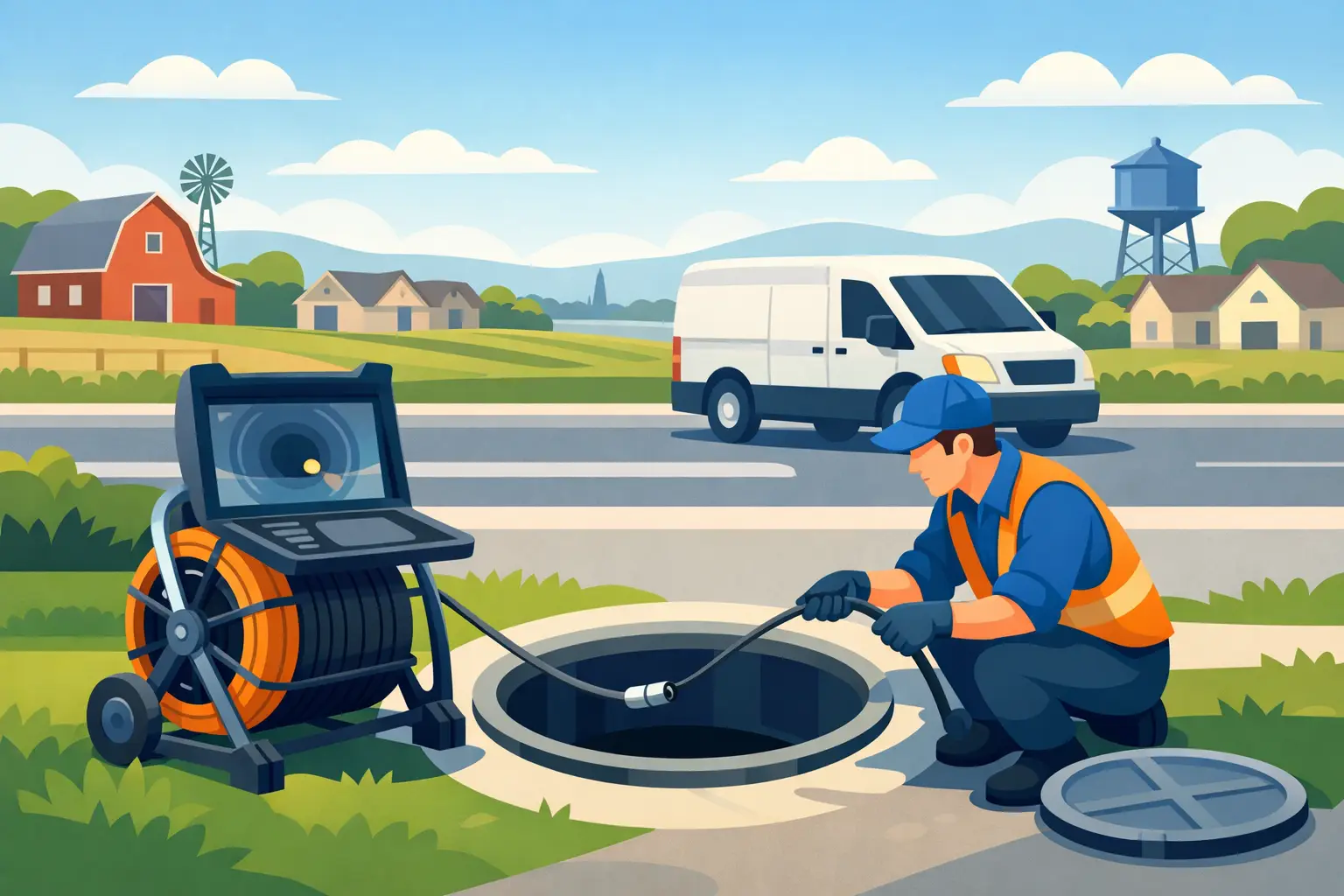 Sewer Camera Inspection in Stronghurst, IL