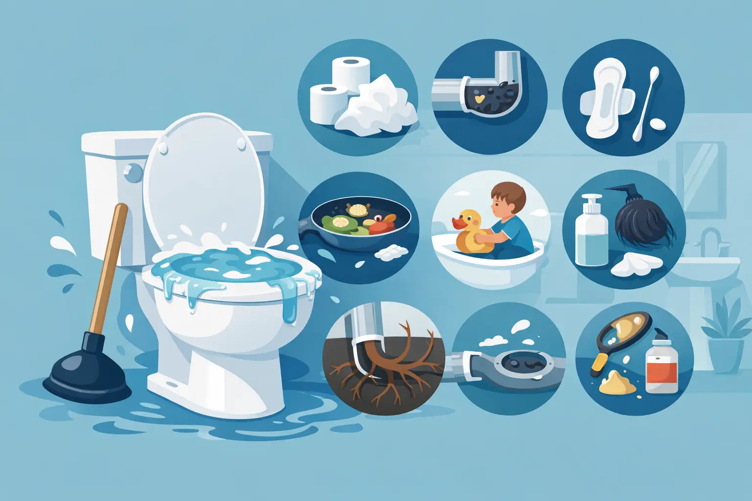 What Causes Frequent Toilet Clogs? 8 Common Reasons