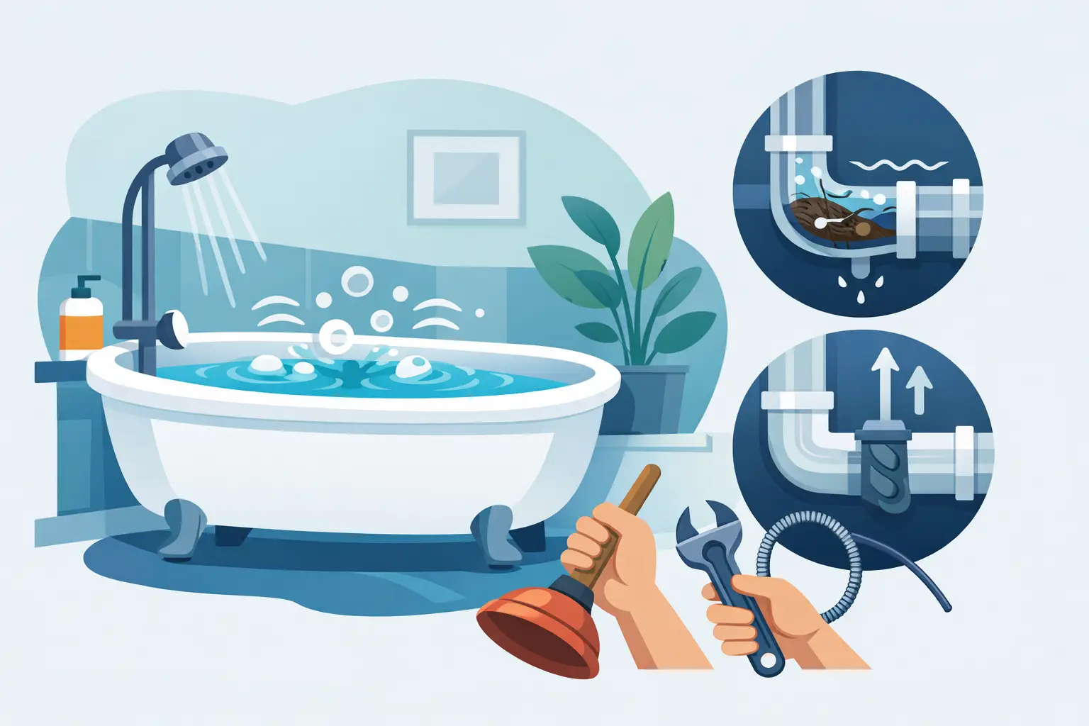 Why Does a Bathtub Gurgle Causes and Fixes - Drain Cleaning Experts in Burlington, IA Why Does a Bathtub Gurgle? Causes and Fixes