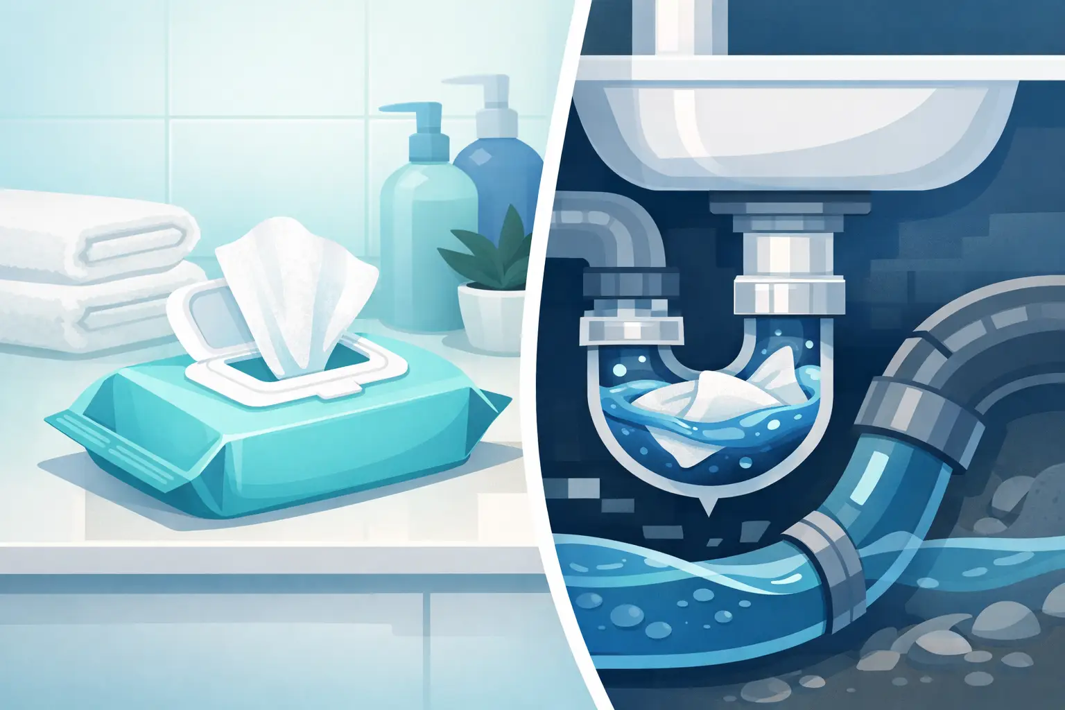 Are Flushable Wipes Safe for Your Drains?